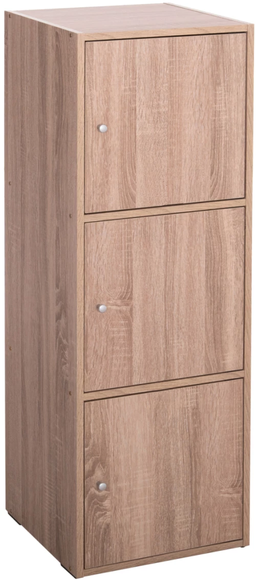 ΝΤΟΥΛΑΠΙ ΜΕ 3 ΑΠΟΘ. ΧΩΡΟΥΣ SORIANO HM9939.11 SONAMA OAK ΜΕΛΑΜΙΝΗ 40x39x119Υεκ.