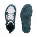 PUMA REBOUND V6 SNEAKERS MID AC_INF 396542 18 GOLD GREEN/INTENSE RED/WHITE