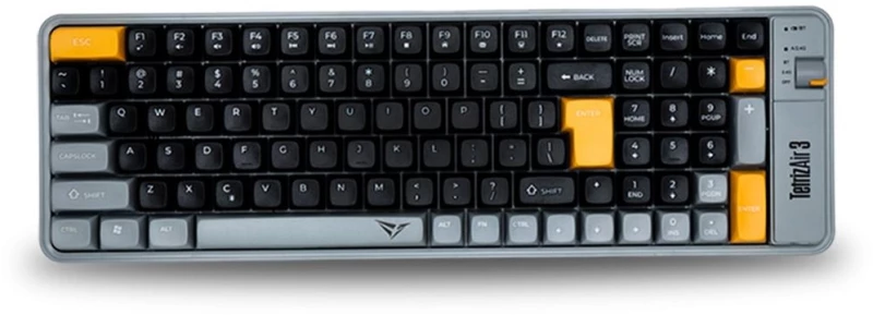 ALCATROZ BT5.3/2.4G MULTI-DEVICE RECHARGEABLE KEYBOARD TETRIZ AIR 3 AUTUMN BLACK