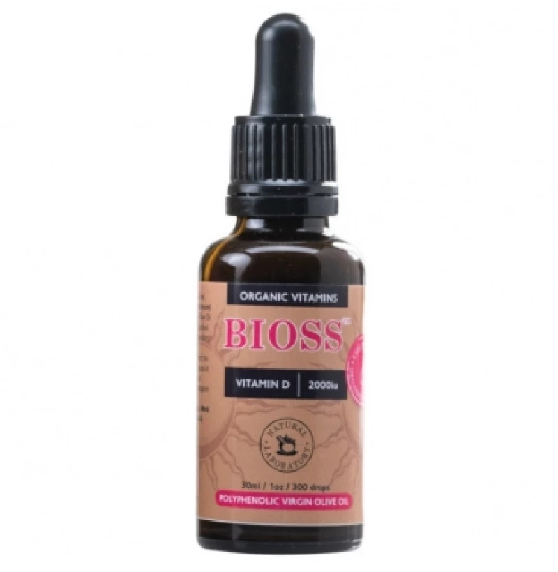 Vitamin D 2000IU, 30ml, Bio, Bioss Organic Vitamins 10974