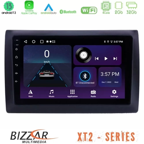 Bizzar XT2 Series 4Core Android13 2+32GB Fiat Stilo Navigation Multimedia Tablet 9" U-XT2-FT0824