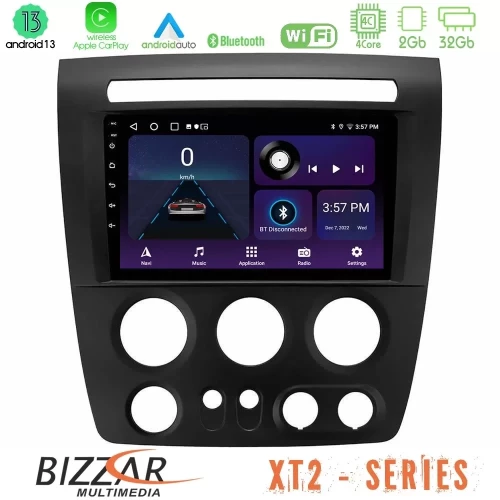Bizzar XT2 Series 4Core Android13 2+32GB Hummer H3 2005-2009 Navigation Multimedia Tablet 9" U-XT2-HU1056