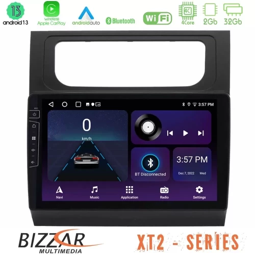 Bizzar XT2 Series 4Core Android13 2+32GB VW Touran 2011-2015 Navigation Multimedia Tablet 10" U-XT2-VW1002