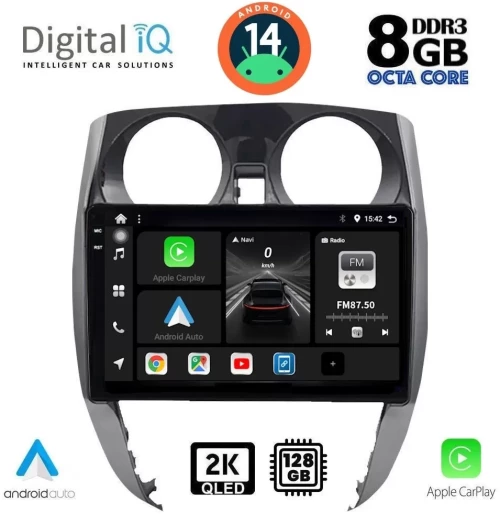 DIGITAL IQ BXF 8464_CPAA (10inc) MULTIMEDIA TABLET for NISSAN NOTE mod. 2012+ DIQ_BXF_8464