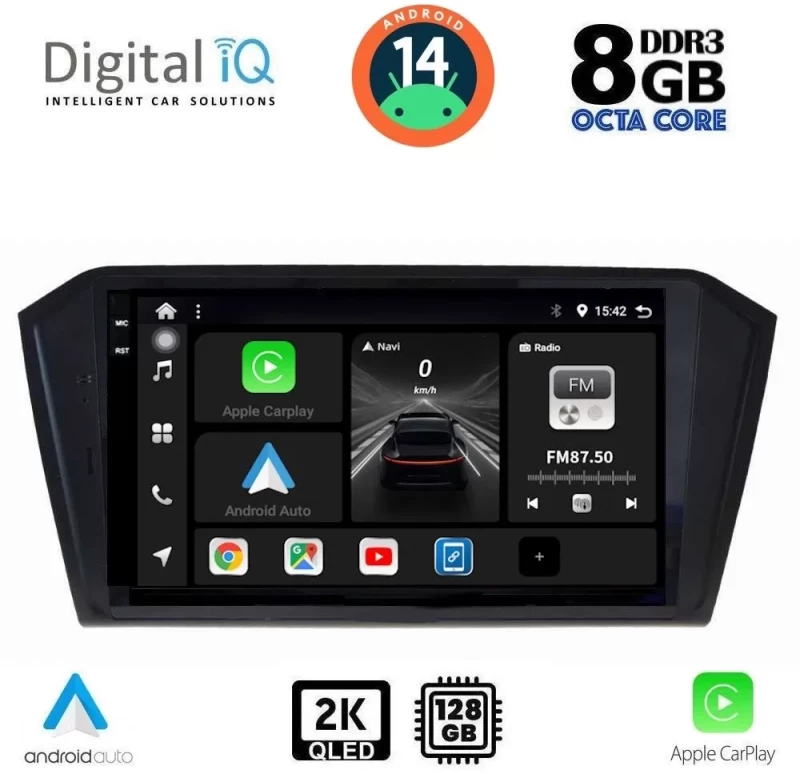DIGITAL IQ BXF 8750_CPAA (10inc) MULTIMEDIA TABLET for VW PASSAT mod. 2016+ DIQ_BXF_8750