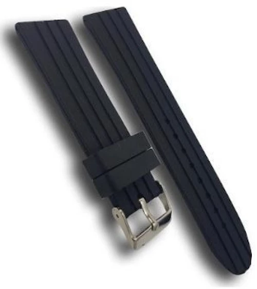 Λουράκι σιλικόνης 20mm μάυρο  id9248