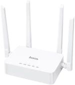 Wifi Router Hoco DQ04 300Mbps 4x5dBi 2.4GHz Λευκό