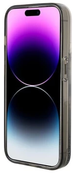 Karl Lagerfeld KLHCP15LLKKNSK iPhone 15 Pro 6.1" transparent hardcase Liquid Glitter Ikonik