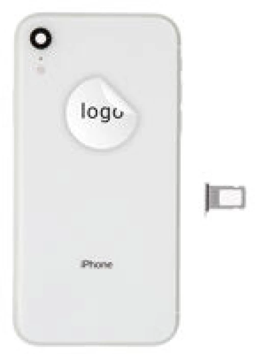 For iPhone/iPad (APXR0024WPSP-C) Rear Cover (Pulled C) incl. small parts - White, For iPhone XR