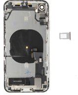 For iPhone/iPad (APXR0024WPSP-C) Rear Cover (Pulled C) incl. small parts - White, For iPhone XR