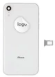 For iPhone/iPad (APXR0024WPSP-C) Rear Cover (Pulled C) incl. small parts - White, For iPhone XR