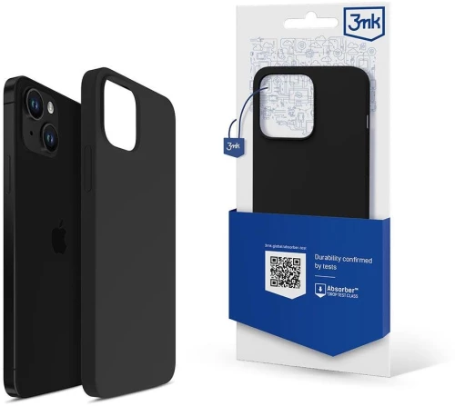 iPhone 13 case from the 3mk Silicone Case series - black