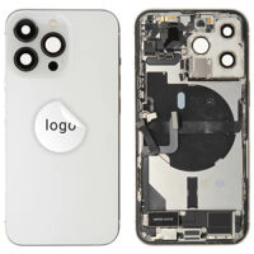 For iPhone/iPad (AP13P0024SPSP-C) Rear Cover (Pulled C) incl. small parts - Silver, For iPhone 13 Pro