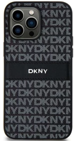 DKNY Leather Mono Stripe & Metal Logo case for Samsung Galaxy S24 Ultra - black