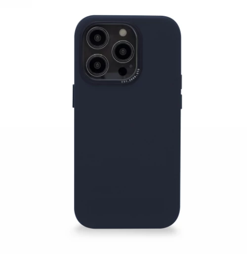Decoded Leather Case with MagSafe for iPhone 14 Pro Max - navy blue