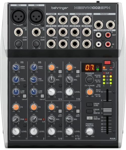 Behringer XENYX 1002SFX - audio mixer
