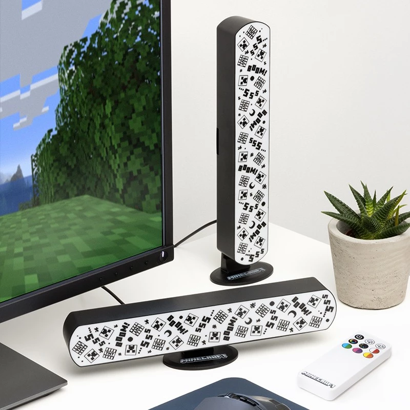 Minecraft Light Bar Set of 2 with Remote / Fan Shop and Merchandise