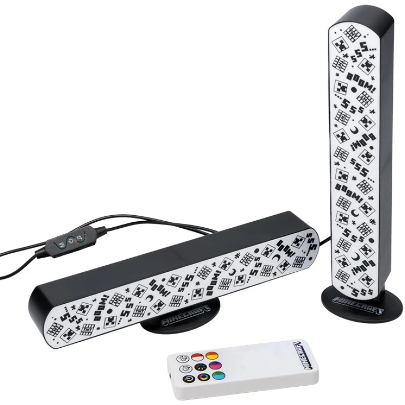 Minecraft Light Bar Set of 2 with Remote / Fan Shop and Merchandise
