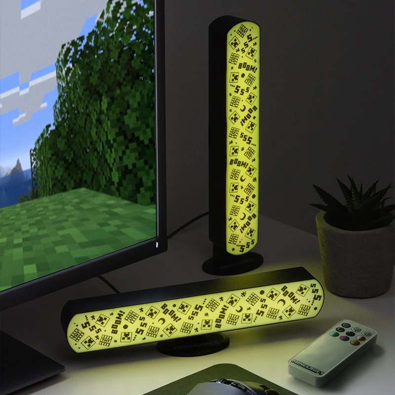 Minecraft Light Bar Set of 2 with Remote / Fan Shop and Merchandise