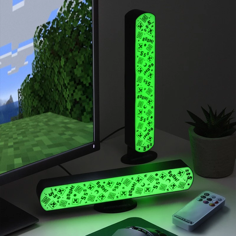 Minecraft Light Bar Set of 2 with Remote / Fan Shop and Merchandise