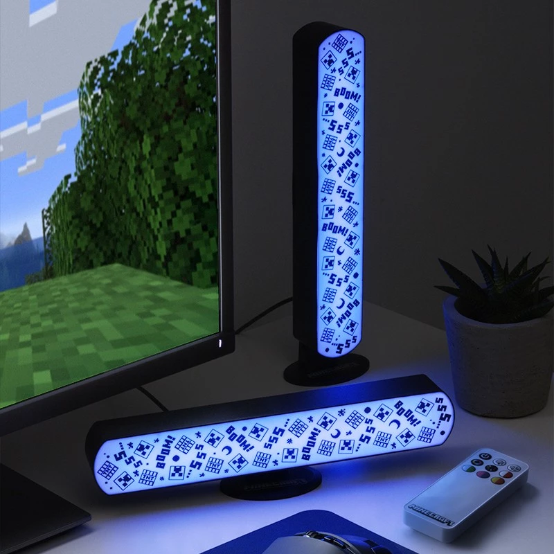 Minecraft Light Bar Set of 2 with Remote / Fan Shop and Merchandise