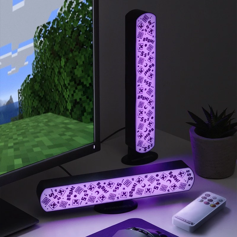 Minecraft Light Bar Set of 2 with Remote / Fan Shop and Merchandise
