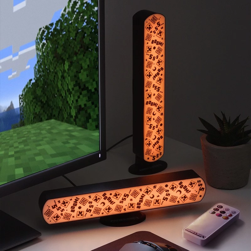 Minecraft Light Bar Set of 2 with Remote / Fan Shop and Merchandise