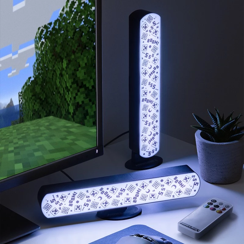 Minecraft Light Bar Set of 2 with Remote / Fan Shop and Merchandise