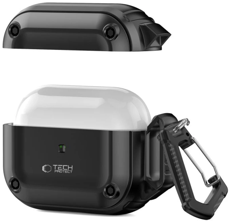 TECH-PROTECT ROUGH HOOK Apple AIRPODS PRO 1 / 2 BLACK