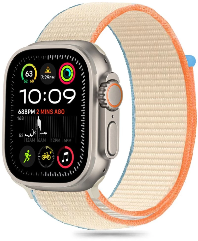 TECH-PROTECT NYLON Apple Watch 6 / 7 / 8 / 9 / 10 / SE / ULTRA 1 / 2 (44 / 45 / 46 / 49 MM) CREAM
