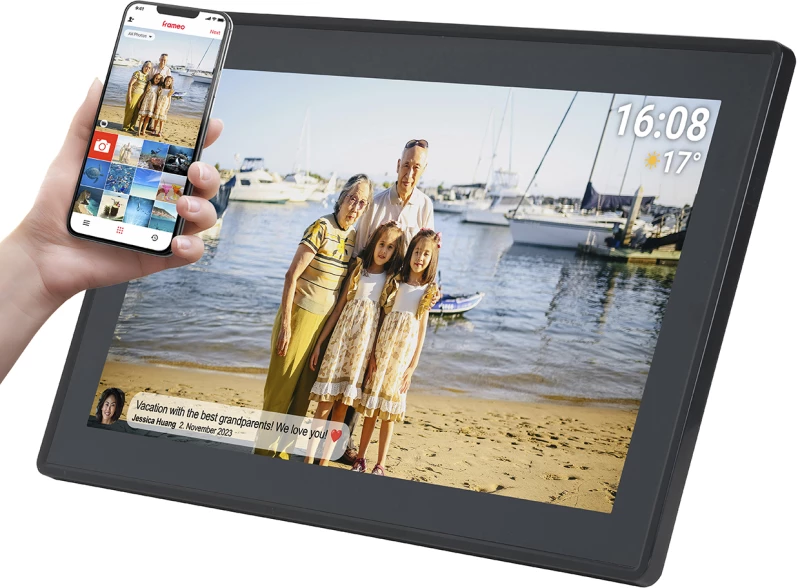 Denver Frameo PFF-1515B 15.6" Digital Frame - Black