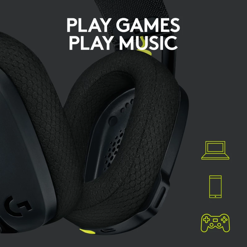 Logitech - G435 Lightspeed Wireless Gaming Headset - Black / Electronics