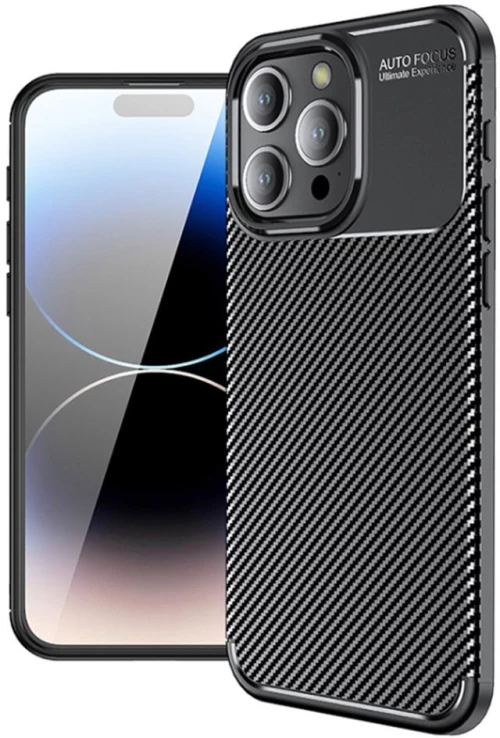 Θήκη Ancus AutoFocus Carbon Fiber για Apple iPhone 16 Pro Μαύρη