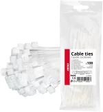 ΔΕΜΑΤΙΚΑ/ΔΕΤΙΚΑ ΚΑΛΩΔΙΩΝ TIE WRAP (ΤΑΙΡΑΠ) 2.5 x 150mm (ΛΕΥΚΟ)  ΑΜΙΟ - 100 ΤΕΜ.