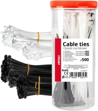 ΔΕΜΑΤΙΚΑ/ΔΕΤΙΚΑ ΚΑΛΩΔΙΩΝ TIE WRAP(ΤΑΙΡΑΠ) 2.5x100mm/3.6x150mm/4.8x200mm ΣΕ ΜΑΥΡΟ ΚΑΙ ΛΕΥΚΟ ΧΡΩΜΑ ΣΕΤ ΑΜΙΟ - 500 ΤΕΜ.
