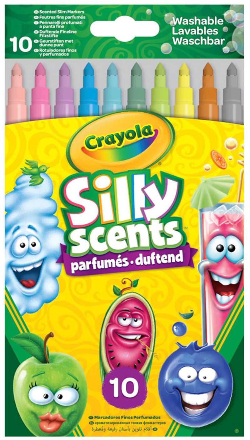 CRAYOLA SILLY SCENTS 10 ΛΕΠΤΟΙ ΠΛΕΝΟΜΕΝΟΙ ΜΑΡΚΑΔΟΡΟΙ (#58-5071-E-000)