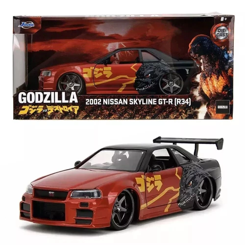 GODZILLA ΑΥΤΟΚΙΝΗΤΟ 1:24 2002 NISSAN SKYLINE GTR (R34) (#253253024)
