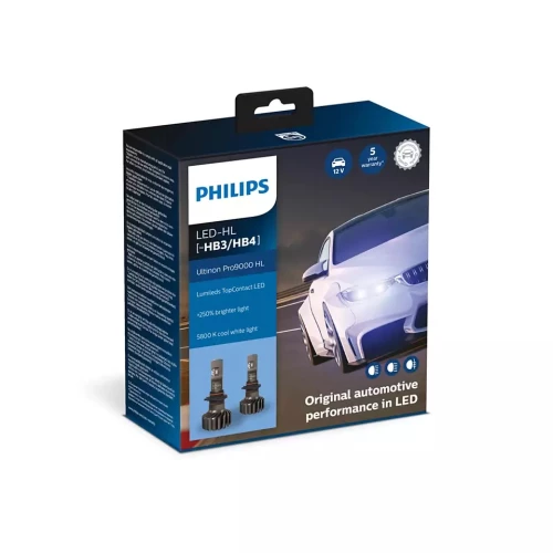 PHILIPS HB3/HB4 Ultinon Pro9000 HL Led 12V 20W +250% Περισσ. Φως 5800K 11005U90CWX2 11005U90CWX2