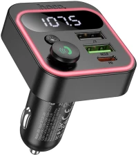 Hoco E85 Transmitter 38W Car Bluetooth Usb Mp3 Player Μαύρο