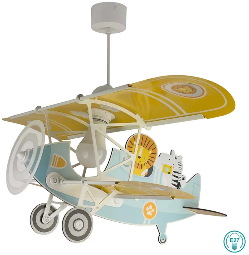 Φωτιστικό Κρεμαστό Παιδικό Ango Little Lion Plane 54602 Αεροπλάνο