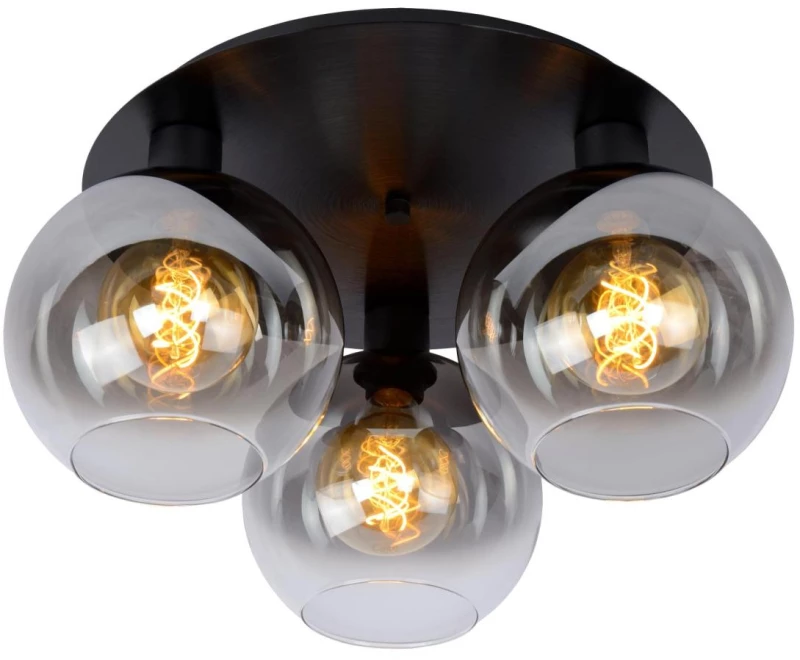 Φωτιστικό Οροφής Lucide MARIUS 3xE27 - Black - 74114/03/30