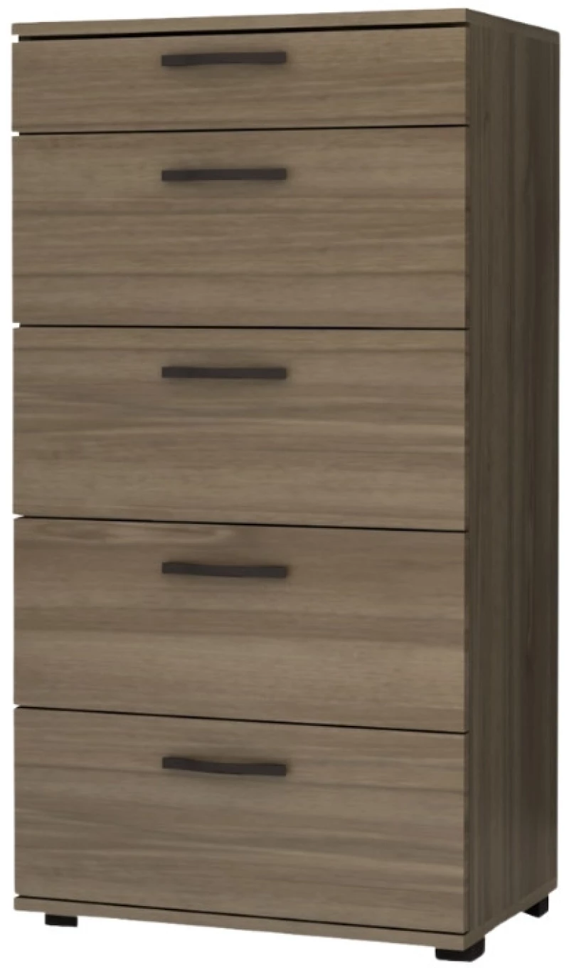 Συρταριέρα Helia Megapap χρώμα καρυδί 60x44x108εκ.