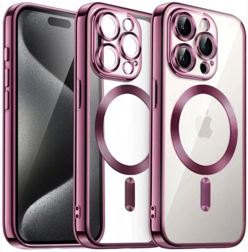 TechWave Magsafe Clear case for iPhone 12 Pro pink