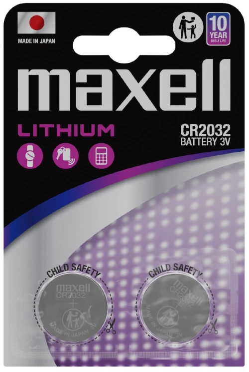 Buttoncell Maxell CR2032 3V Τεμ. 2