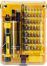 DELI σετ κατσαβίδι ακριβείας DL3545 με 42 μύτες, με θήκη, 45τμχ