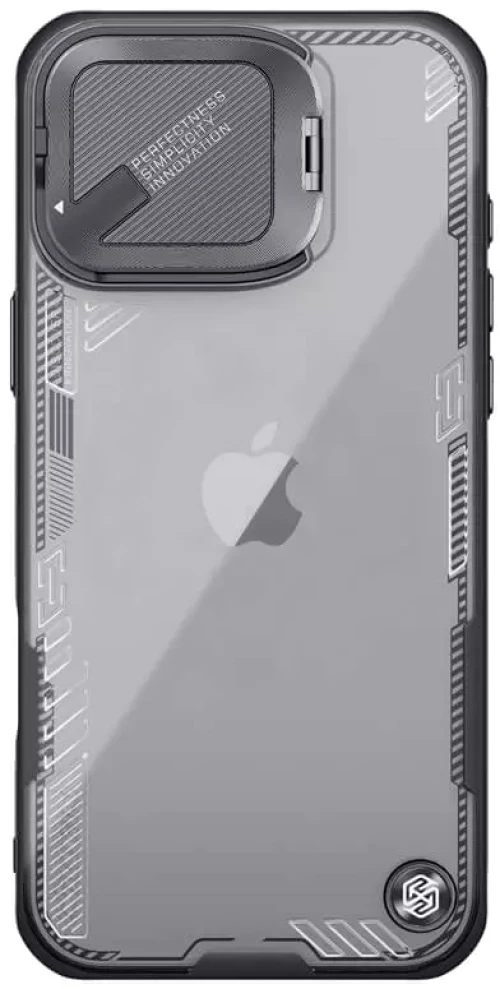 NILLKIN θήκη Iceblade Prop για iPhone 16 Pro Max, διάφανη-μαύρη