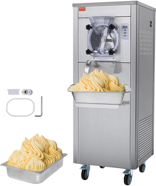 VEVOR Commercial Hard Serve Παγωτομηχανή 18 L/H Yield Single Flavor