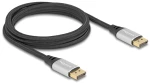 DELOCK καλώδιο DisplayPort 2.1 80634, 16K/60Hz, 40 Gbps, 2m, μαύρο