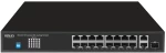 HIMAX PoE switch PS11602FE-L, 16x Ethernet PoE/2x Ethernet/2x SFP θύρες, έως 1000Mbps