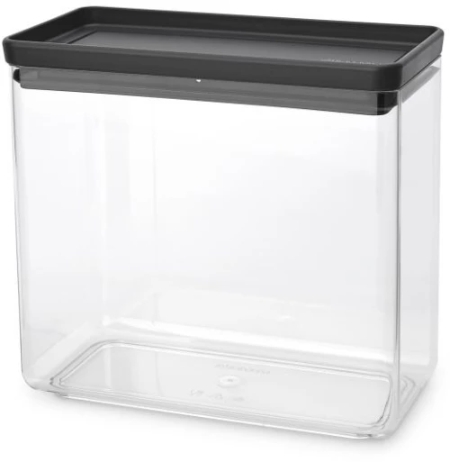 Brabantia 1008875 Κουτί αποθήκευσης προϊόντων Tasty+ Stackable 3.5L, Dark Grey